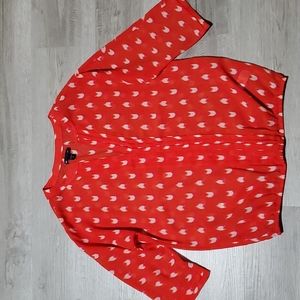 Blouse orange red color